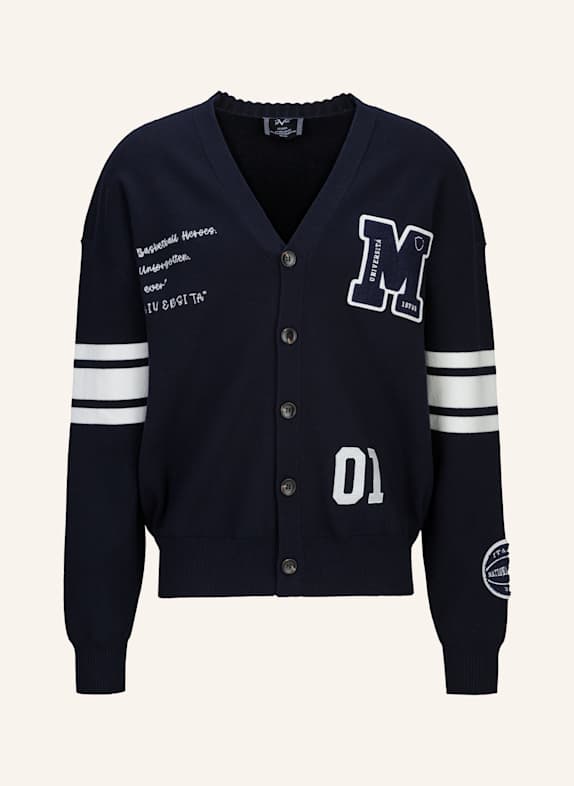 19V69 ITALIA Strickjacke ALDO COLLEGE BLAU