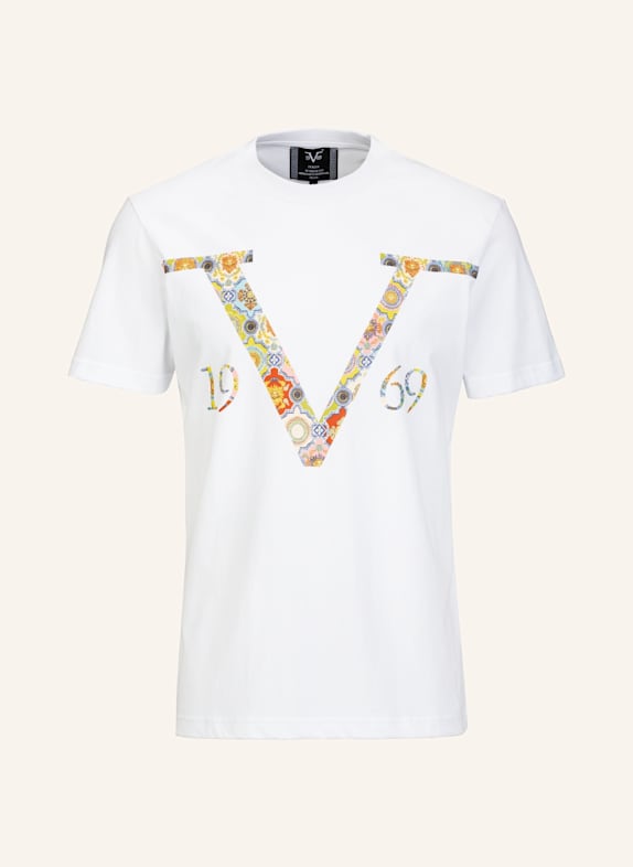 19V69 ITALIA T-Shirt RAFAEL BAROQUE WEISS