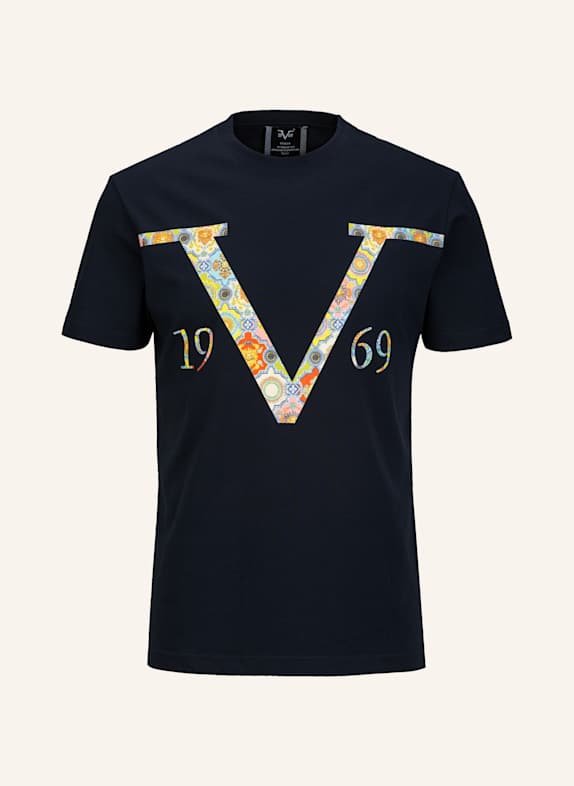 19V69 ITALIA T-Shirt RAFAEL BAROQUE BLAU