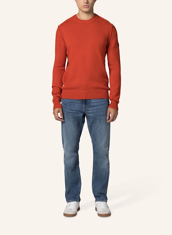 19V69 ITALIA Strickpullover Ricardo ORANGE