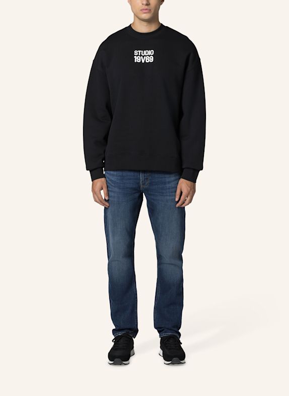 19V69 ITALIA Sweatshirt Omero Studio SCHWARZ