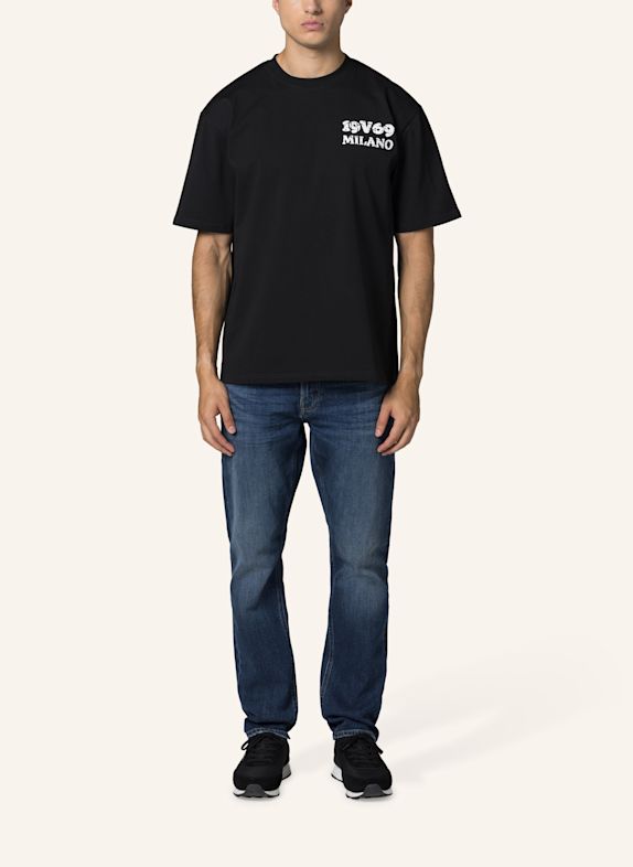 19V69 ITALIA T-Shirt Tamaro Angel SCHWARZ