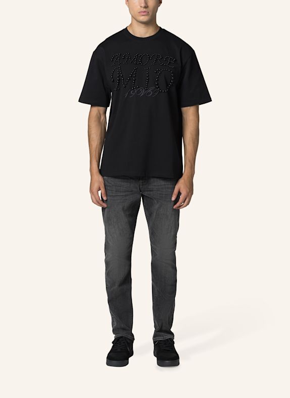 19V69 ITALIA T-Shirt Tamaro Pearls SCHWARZ