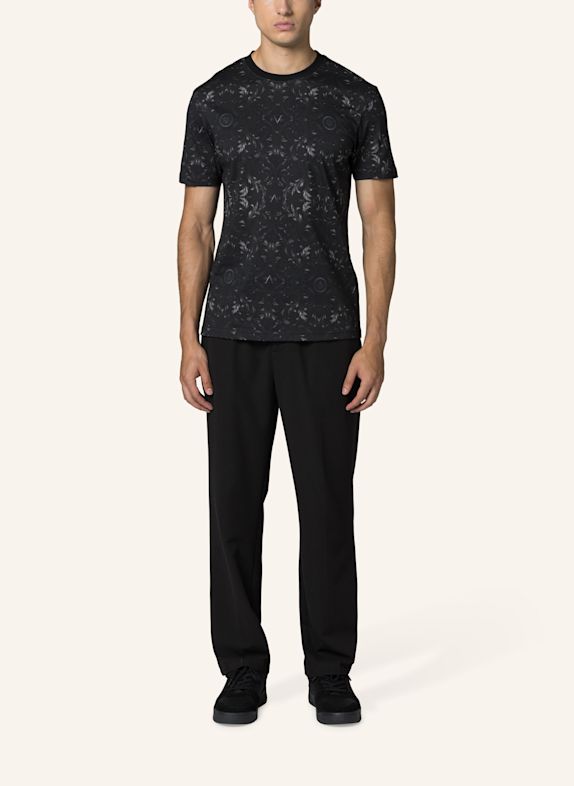 19V69 ITALIA T-Shirt Rafael Baroque Str SCHWARZ
