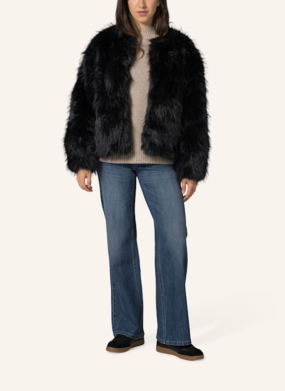 19V69 ITALIA Plüschjacke Alegra Street SCHWARZ