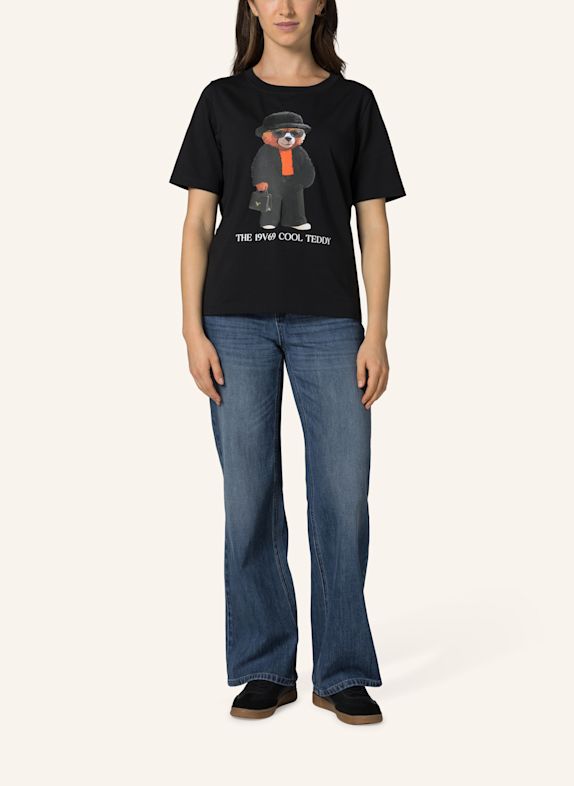 19V69 ITALIA T-Shirt Bellara Cool Teddy SCHWARZ