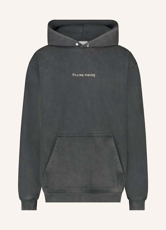 FILLING PIECES Hoodie Handshake Vintage Black SCHWARZ