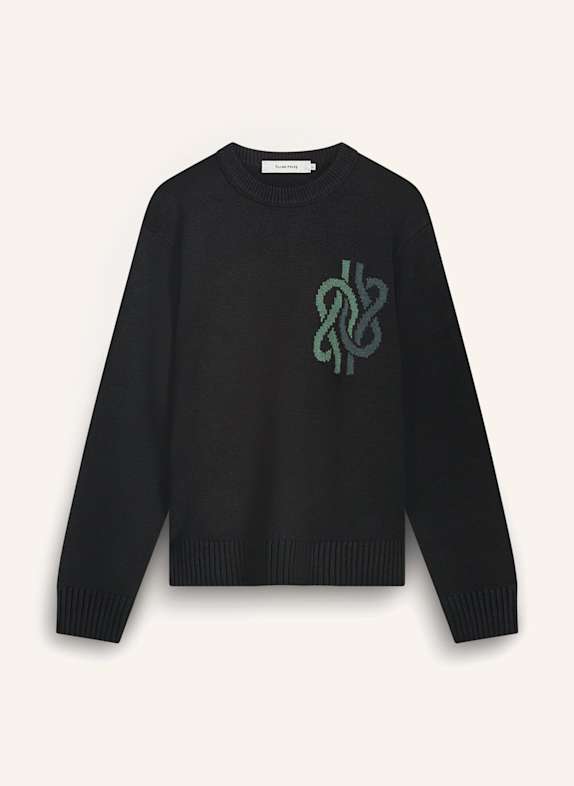 FILLING PIECES Knit Sweater Knot SCHWARZ