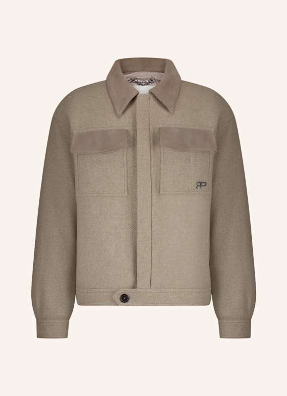 FILLING PIECES Box Jacket Varsity TAUPE