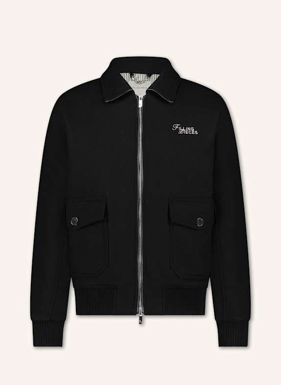 FILLING PIECES Fliegerjacke SCHWARZ