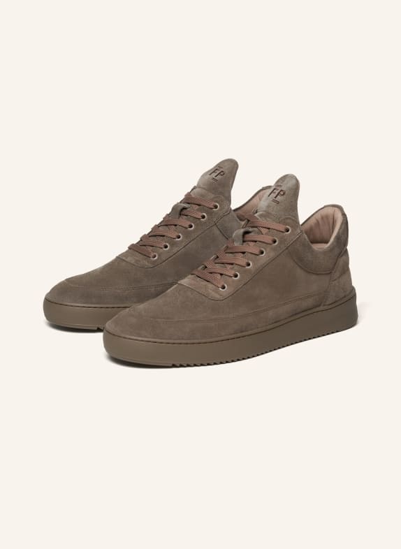 FILLING PIECES Low Top Sneaker SUEDE TAUPE