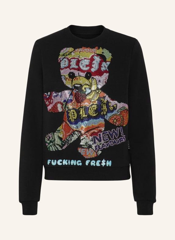 PHILIPP PLEIN Sweatshirt TUTTI FRUTTI SCHWARZ