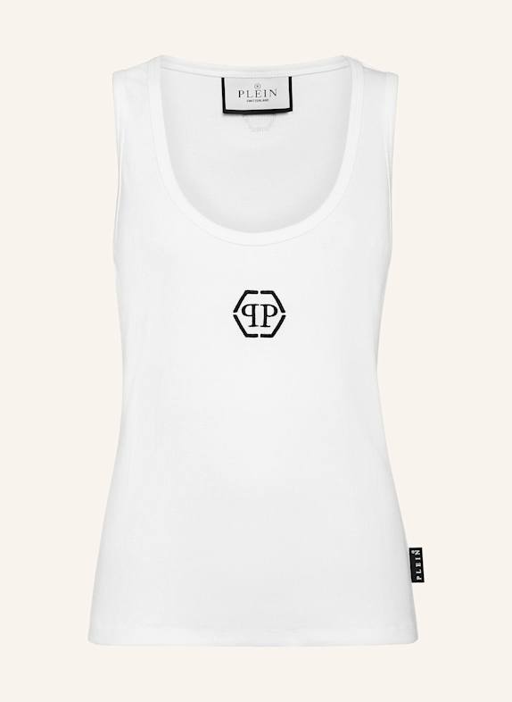 PHILIPP PLEIN Tanktop HEXAGON WEISS