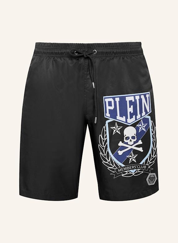 PHILIPP PLEIN Badeshorts SKULL&BONES SCHWARZ