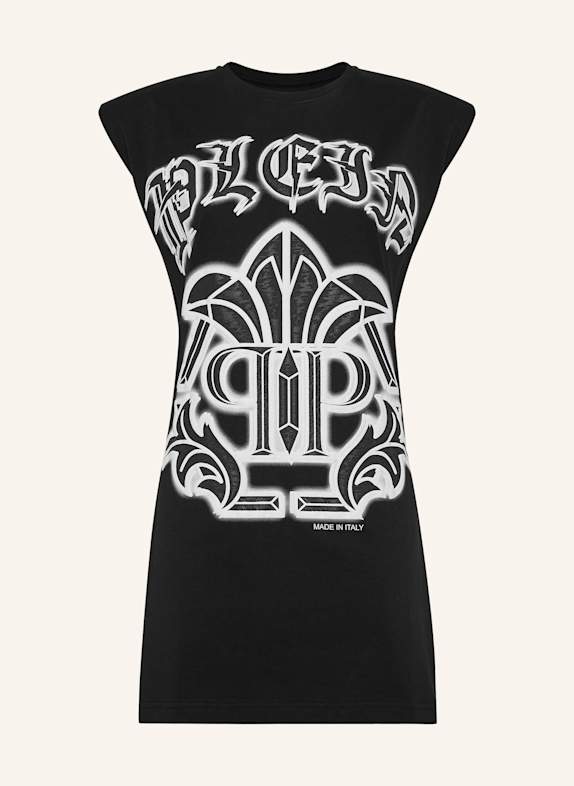 PHILIPP PLEIN Tanktop-Kleid GOTHIC PLEIN SCHWARZ