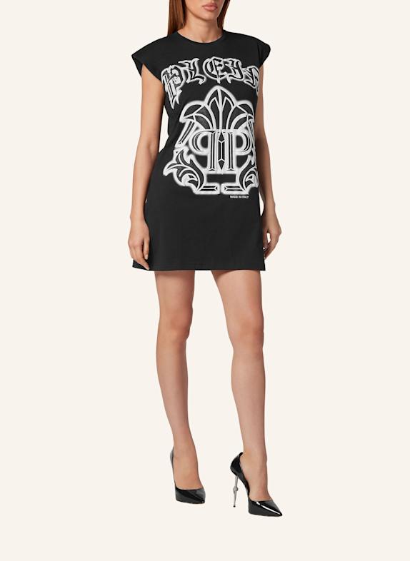 PHILIPP PLEIN Tanktop-Kleid GOTHIC PLEIN SCHWARZ