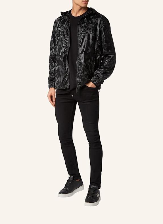 PHILIPP PLEIN Windbreaker CAMOUFLAGE SCHWARZ