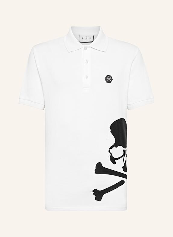 PHILIPP PLEIN Poloshirt SKULL&BONES WEISS