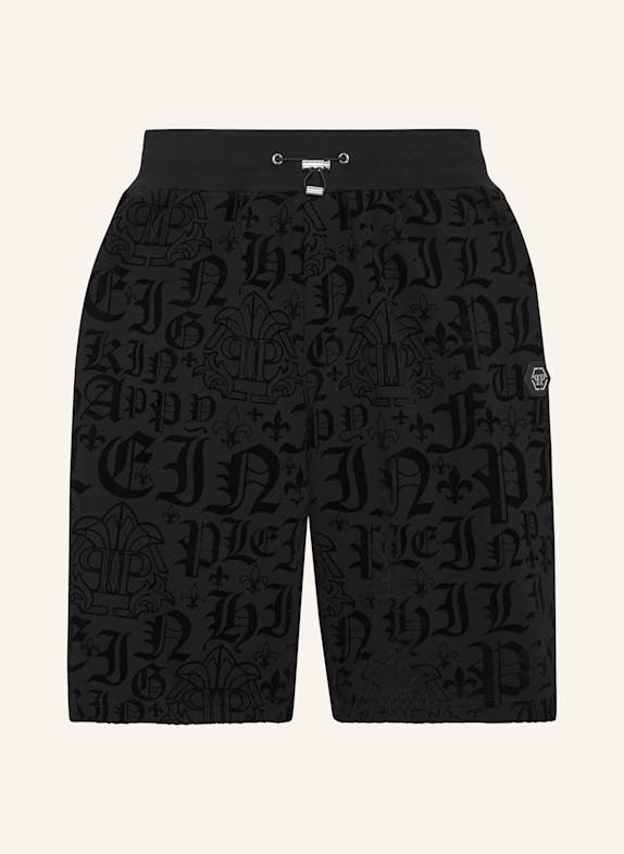 PHILIPP PLEIN Sweatshorts GOTHIC PLEIN SCHWARZ