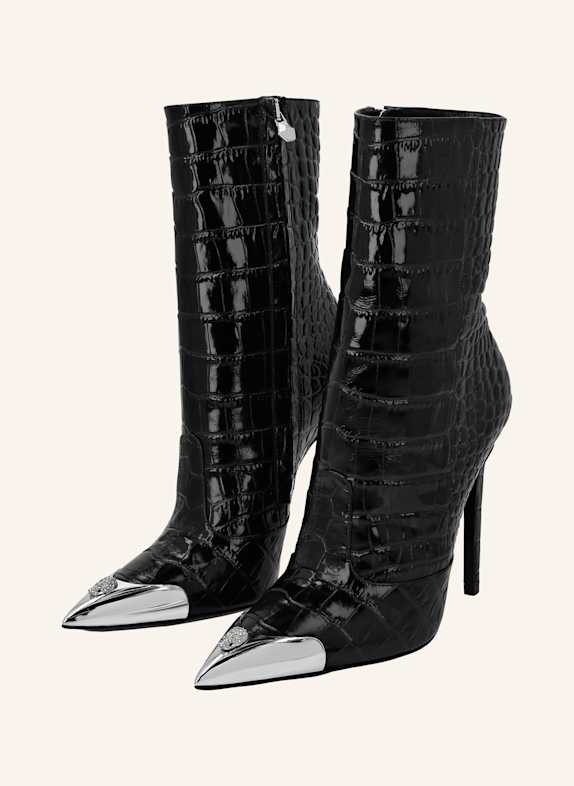 PHILIPP PLEIN Boots mit Schmucksteinen SCHWARZ