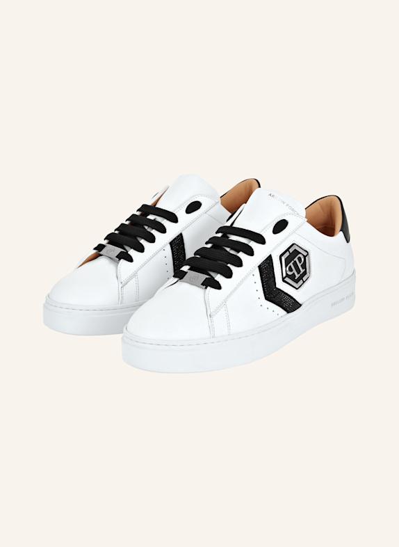 PHILIPP PLEIN Leder Sneaker ARROW SCHWARZ