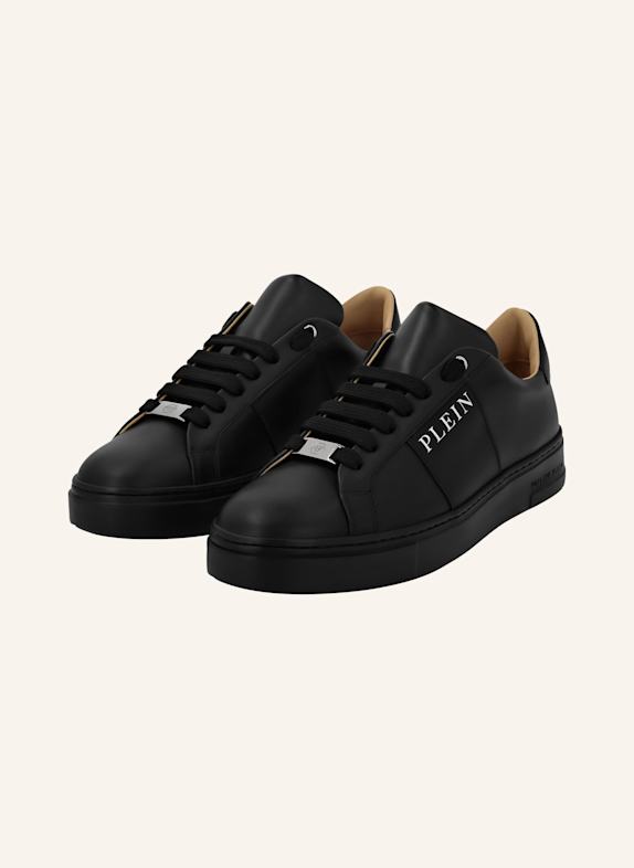 PHILIPP PLEIN Leder Sneaker SCHWARZ