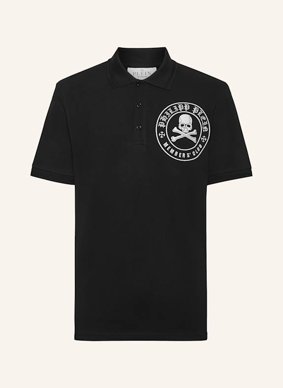 PHILIPP PLEIN Poloshirt SKULL&BONES SCHWARZ