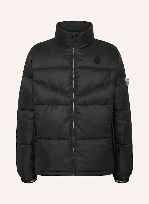 PLEIN SPORT Daunenjacke SCHWARZ/ WEISS/ DUNKELGRÜN