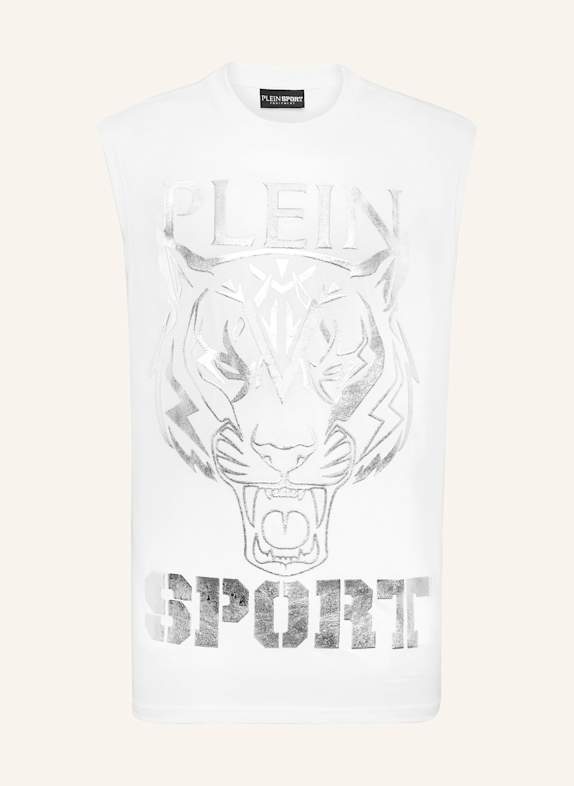 PLEIN SPORT Tanktop TIGER WEISS/ SILBER