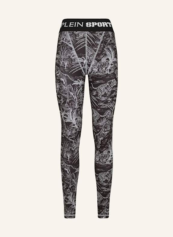 PLEIN SPORT Leggings SCHWARZ