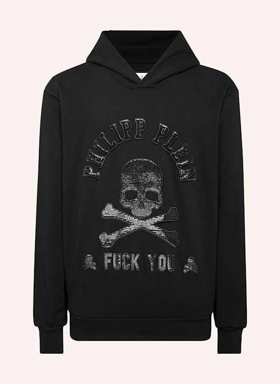 PHILIPP PLEIN Hoodie ICONIC PLEIN SCHWARZ