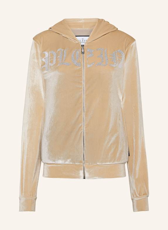 PHILIPP PLEIN Sweatjacke GOTHIC PLEIN BEIGE