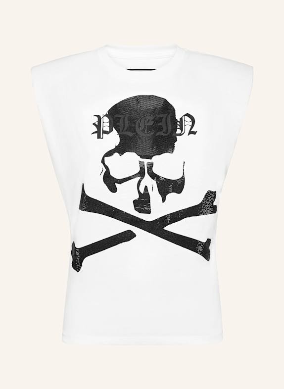 PHILIPP PLEIN PHILIPP PLEIN Tanktop SKULL&BONES WEISS