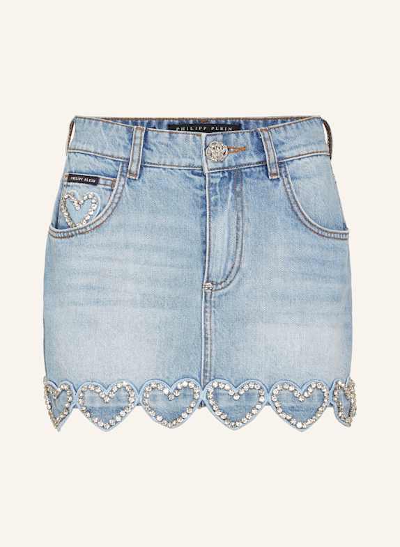 PHILIPP PLEIN PHILIPP PLEIN Minirock HEART HELLBLAU