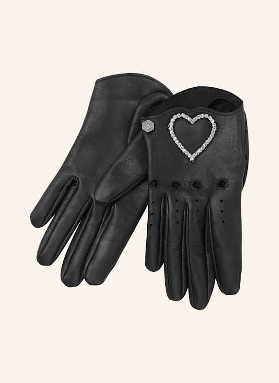 PHILIPP PLEIN PHILIPP PLEIN Handschuhe HEART SCHWARZ