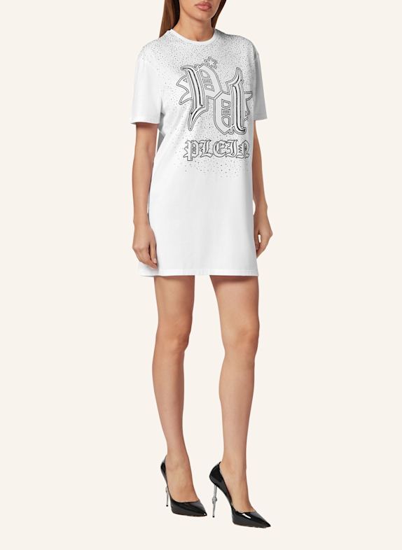 PHILIPP PLEIN PHILIPP PLEIN Kleid T-Shirt Minikleid WEISS