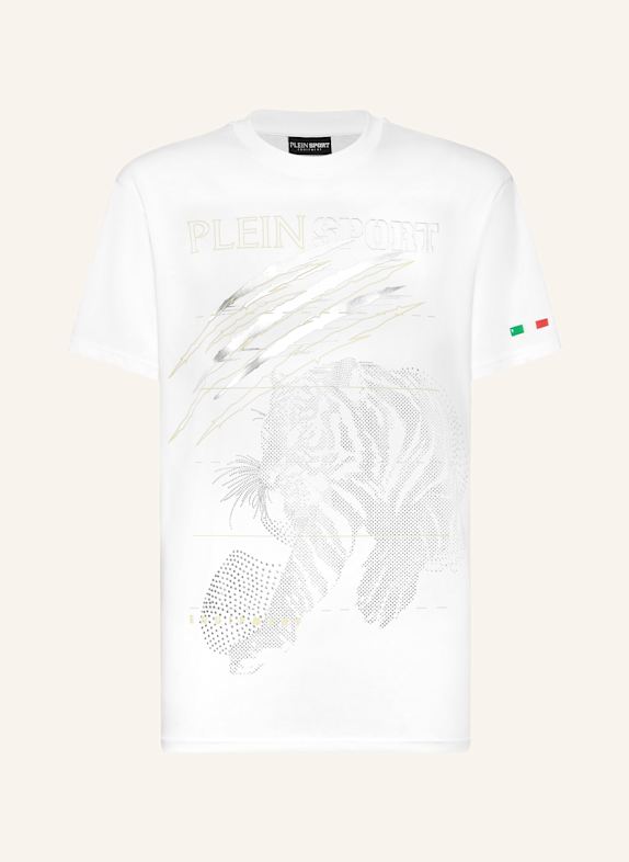 PLEIN SPORT T-Shirt TIGER WEISS