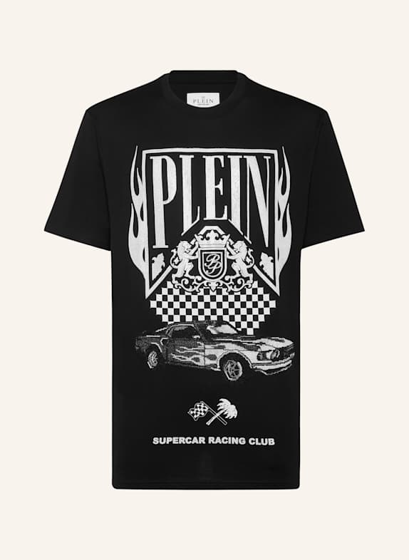 PHILIPP PLEIN philipp plein junior institutional hooded bomber jacket item RACING SCHWARZ