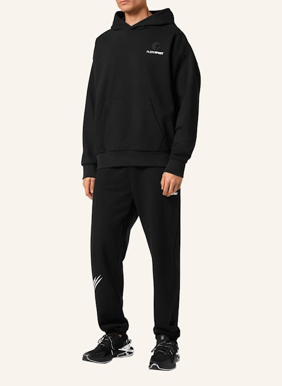 PLEIN SPORT Hoodie SCRATCH SCHWARZ