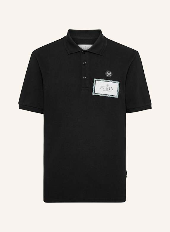 PHILIPP PLEIN PHILIPP PLEIN Poloshirt SCHWARZ/ NEONBLAU