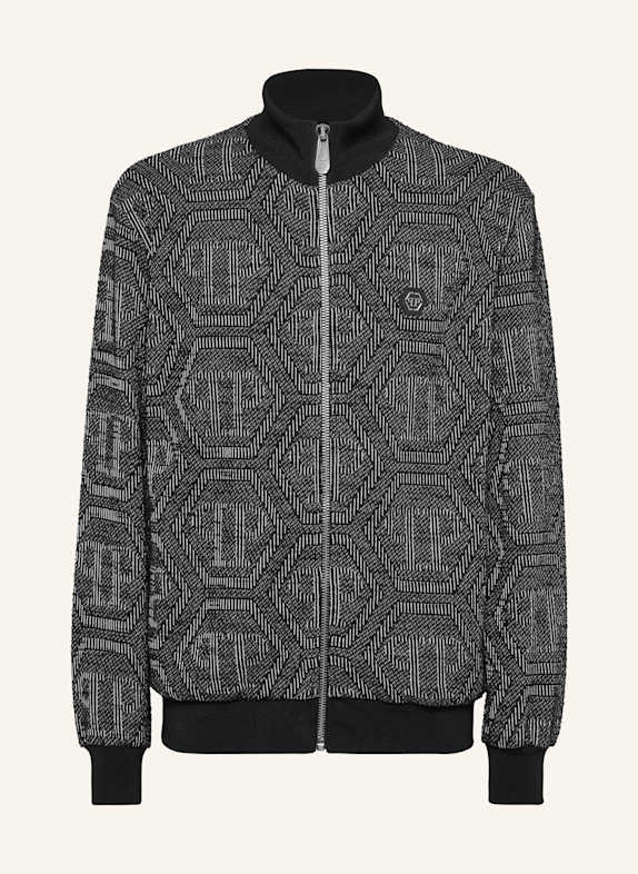 PHILIPP PLEIN PHILIPP PLEIN Sweatjacke MONOGRAM SCHWARZ