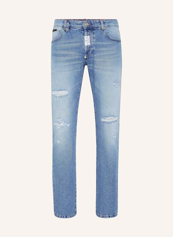 PHILIPP PLEIN Supergerader Schnitt HELLBLAU
