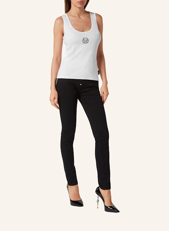 PHILIPP PLEIN Tanktop HEXAGON WEISS