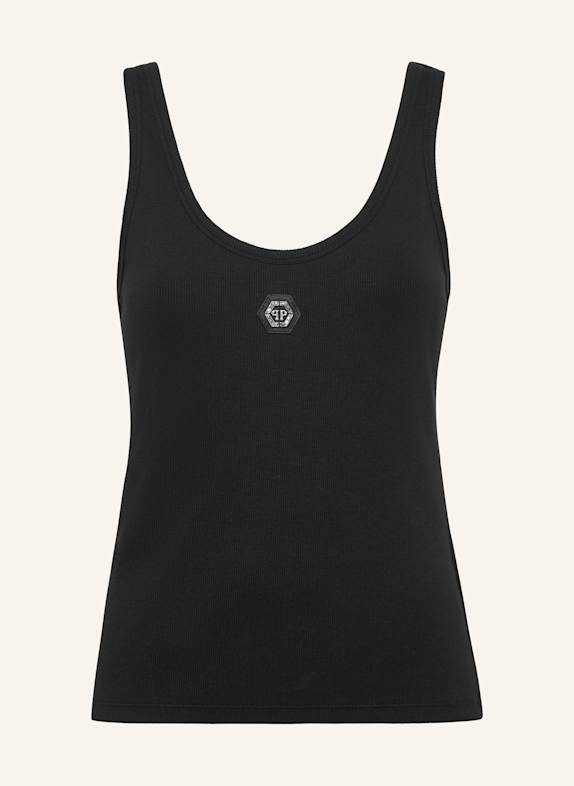 PHILIPP PLEIN Tank-Top SCHWARZ