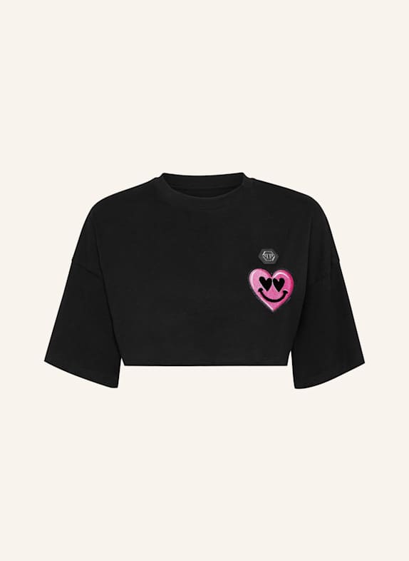 PHILIPP PLEIN T-Shirt Rundhalsausschnitt Ss SCHWARZ