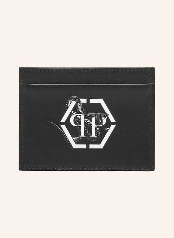 PHILIPP PLEIN Französische Brieftasche HEXAGON SCHWARZ
