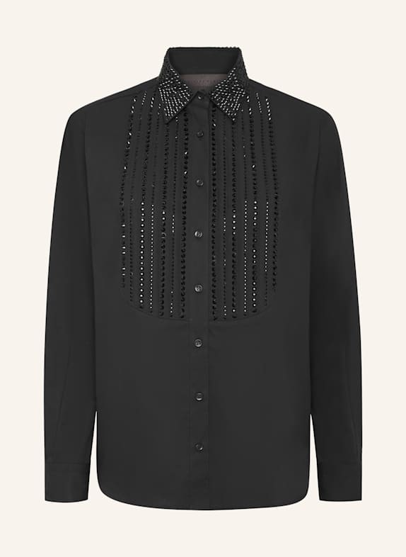 PHILIPP PLEIN PHILIPP PLEIN Plastron Strass Regular Shirt SCHWARZ