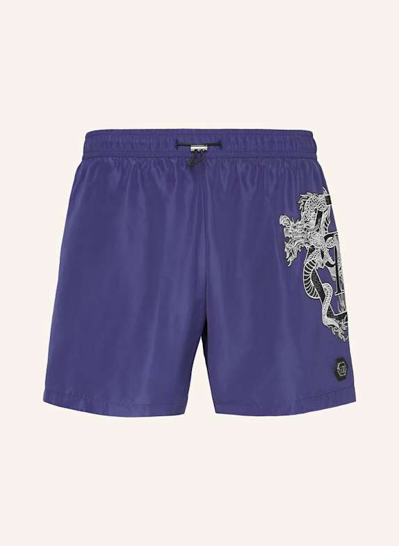PHILIPP PLEIN Kurze Hosen DRAGON DUNKELBLAU