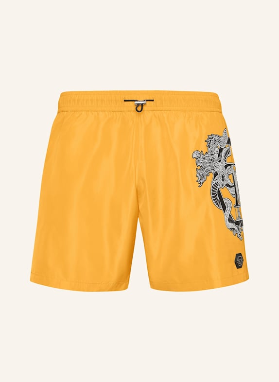 PHILIPP PLEIN Kurze Hosen DRAGON GELB