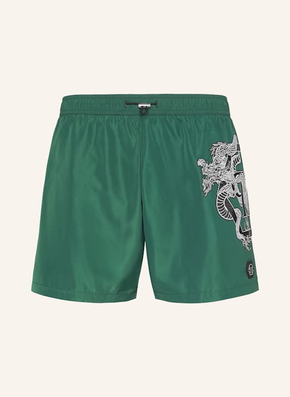 PHILIPP PLEIN Kurze Hosen DRAGON GRÜN